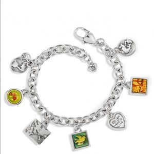 Brighton “Peace Charming” Silver Charm Bracelet